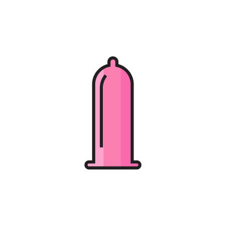 condom icon vector filled outlineのイラスト素材