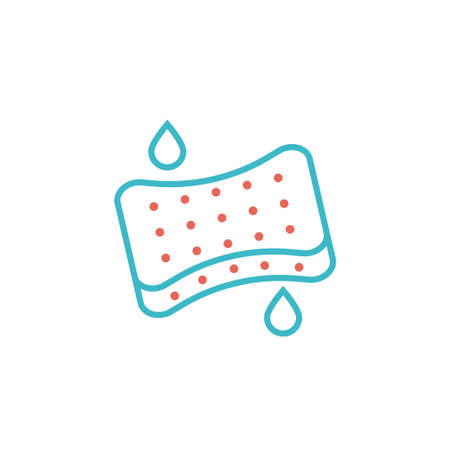 sponge icon vector two color designのイラスト素材