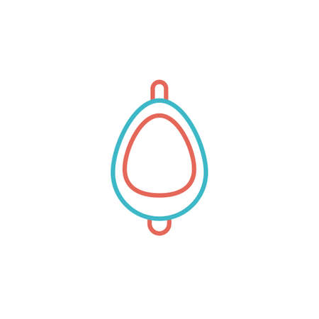 urinoir icon vector two color designのイラスト素材
