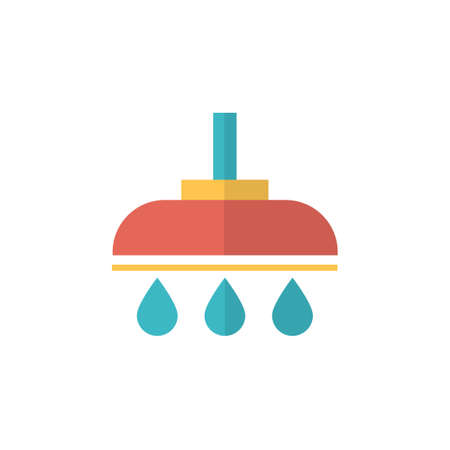 shower icon vector flat designのイラスト素材