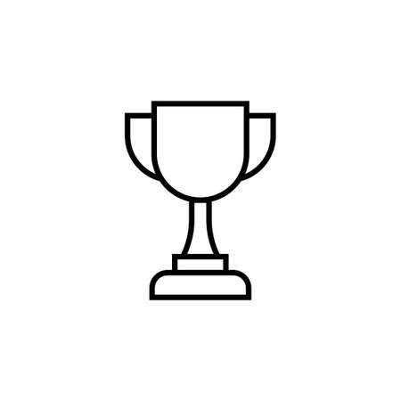 trophy icon vector illustration outline design. isolated on white backgroundのイラスト素材