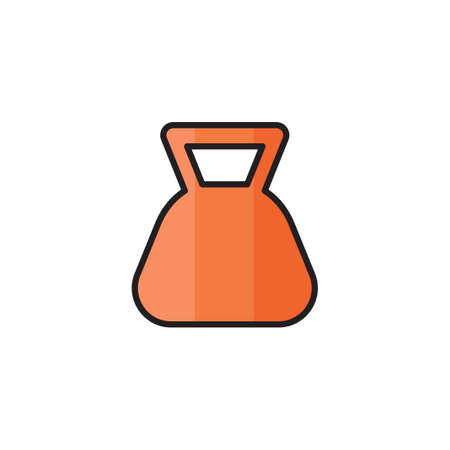 weight icon vector illustration filled outline design. isolated on white backgroundのイラスト素材