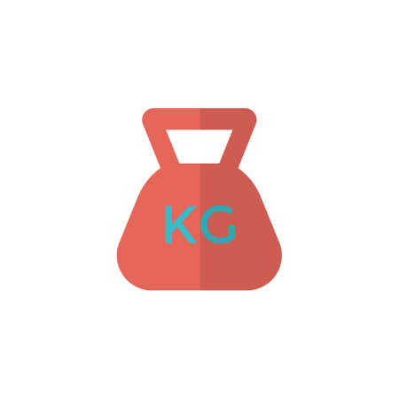 weight icon vector illustration flat design. isolated on white backgroundのイラスト素材