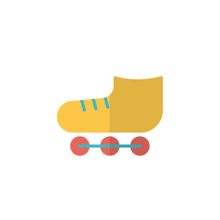roller skate icon vector illustration flat design. isolated on white background