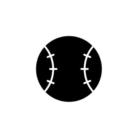 baseball icon vector illustration glyph styleのイラスト素材