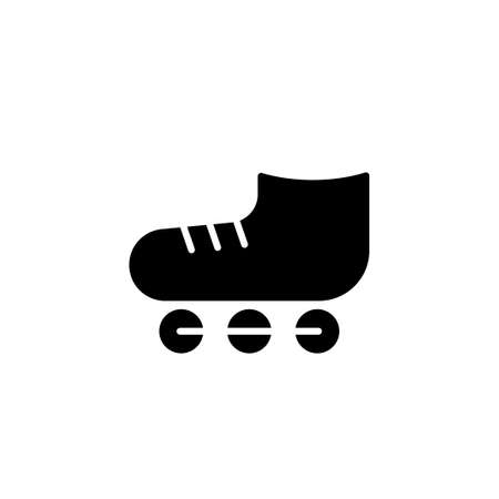 roller skate icon vector illustration glyph styleのイラスト素材