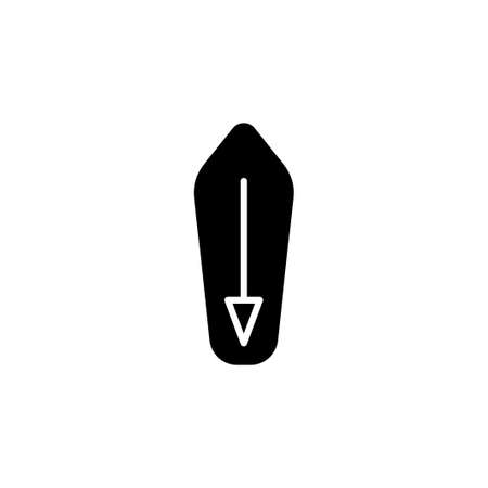 surfboard icon vector illustration glyph styleのイラスト素材