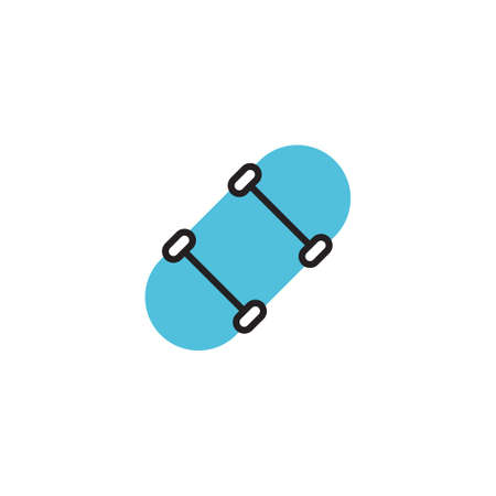skateboard icon vector illustration modern style designのイラスト素材