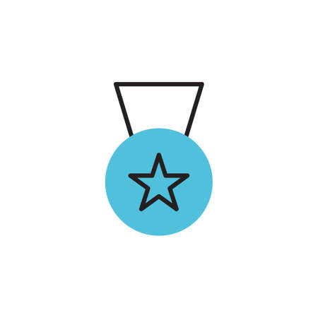 medal icon vector illustration modern style designのイラスト素材