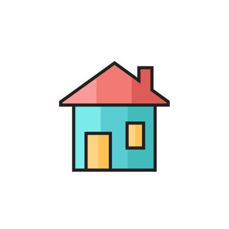 home icon vector illustration filled outline designのイラスト素材