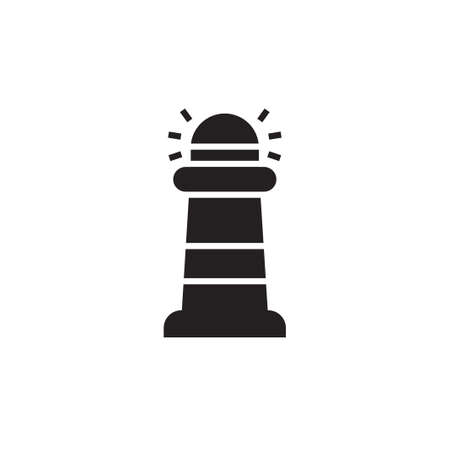lighthouse icon  vector illustration glyph designのイラスト素材