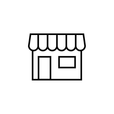 store icon vector illustration outline designのイラスト素材