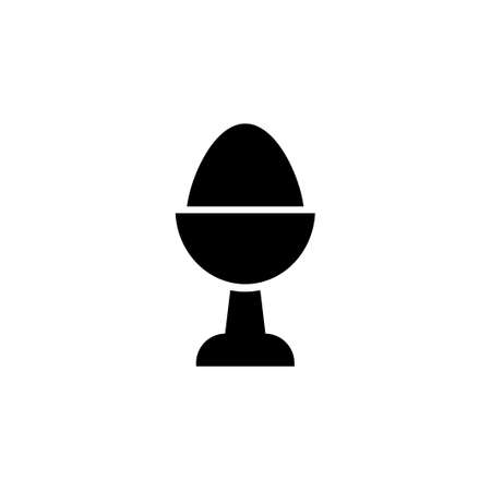 boiled egg icon vector illustration glyph designのイラスト素材