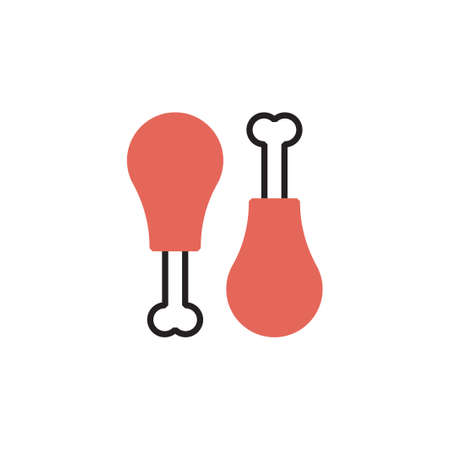 drumstick icon vector illustration modern designのイラスト素材