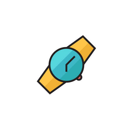watch icon vector illustration filled outline designのイラスト素材