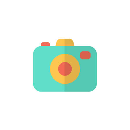 camera icon vector illustration flat designのイラスト素材