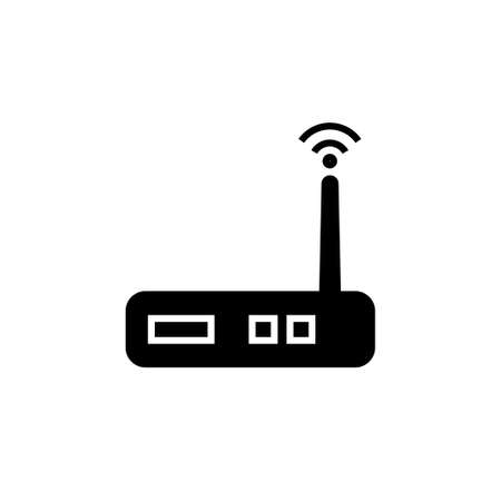 wifi router icon glyph vector illustrationのイラスト素材