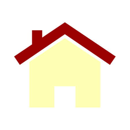 home icon, vector real estate house, residential symbolのイラスト素材