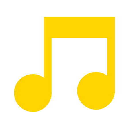 vector musical note symbol - melody sign abstract - music iconのイラスト素材