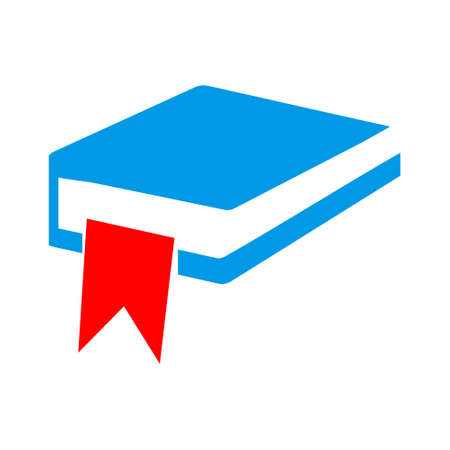 vector book symbol - education icon isolatedのイラスト素材