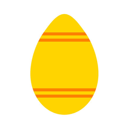 vector easter egg icon - holiday illustration, decoration spring symbol isolated - art elementのイラスト素材