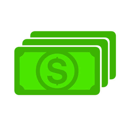 vector money icon. dollar money cash - dollar currency sign symbolのイラスト素材