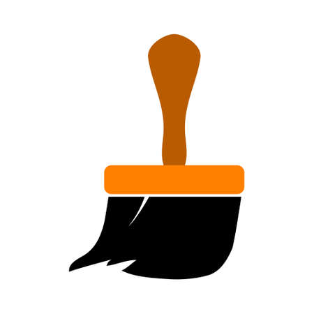 vector painting brush illustration isolated, painting work, painting sign and symbolのイラスト素材