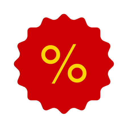 vector label - tag symbol, discount coupon sticker illustration. promotion badgeのイラスト素材