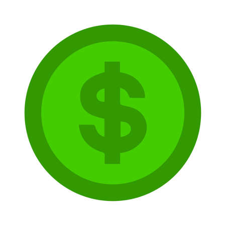 vector dollar money illustration isolated, investment business finance iconのイラスト素材