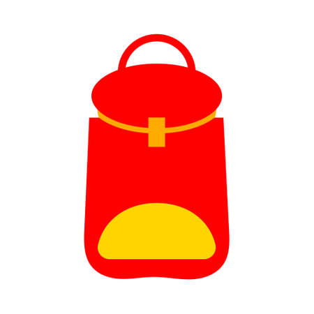vector school Backpack illustration isolated, education iconのイラスト素材