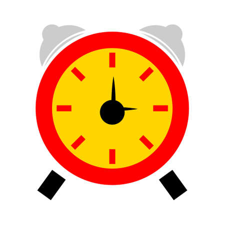 vector clock alarm illustration - time symbol, hour watchのイラスト素材