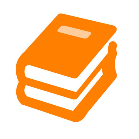 book icon, vector education book - book library, education iconのイラスト素材