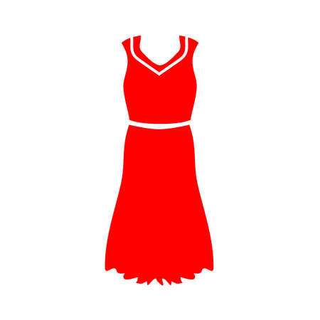 dress icon. Logo element illustration.  dress symbol design. colored collection.   dress concept. Can be used in web and mobileのイラスト素材