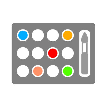 makeup icon. Logo element illustration.  makeup  design. colored collection.   makeup  concept. Can be used in web and mobileのイラスト素材