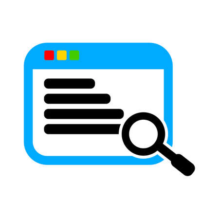 computer search icon. Logo element illustration. computer search design. colored collection. computer search concept. Can be used in web and mobileのイラスト素材