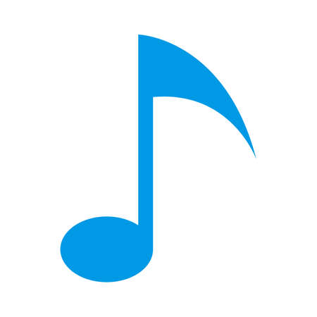 music note icon. Logo element illustration. music note design. colored collection. music note concept. Can be used in web and mobileのイラスト素材
