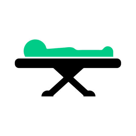 patient icon. Logo element illustration. patient symbol design. colored collection. patient concept. Can be used in web and mobileのイラスト素材