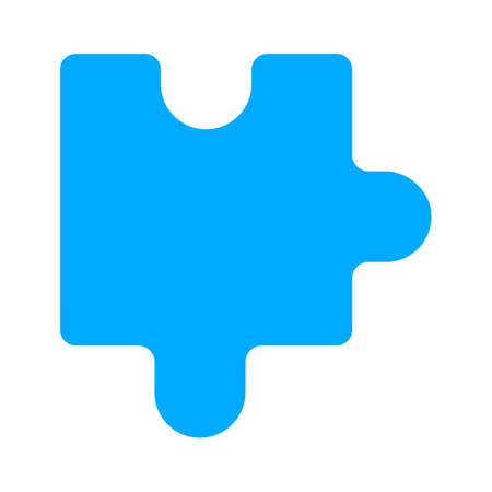 puzzle piece icon. Logo element illustration. puzzle piece symbol design. colored collection. puzzle piece concept. Can be used in web and mobileのイラスト素材