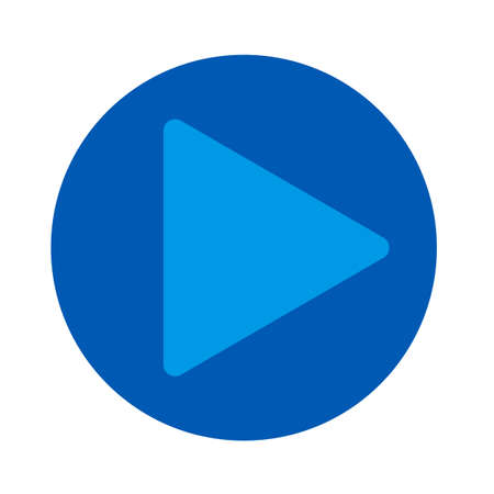 play button icon. Logo element illustration. play button symbol design. colored collection. play button concept. Can be used in web and mobileのイラスト素材
