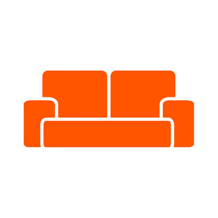 sofa icon. Logo element illustration. sofa symbol design. colored collection. sofa concept. Can be used in web and mobileのイラスト素材