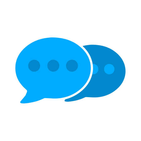 chat icon. Logo element illustration. chat symbol design. colored collection. chat concept. Can be used in web and mobileのイラスト素材