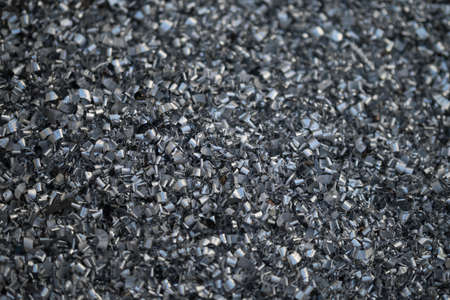 Shrapnel result from CNC machiningの写真素材