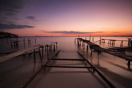Magnificent summer seascape/ landscape. Sunset at Ravda, Bulgaria