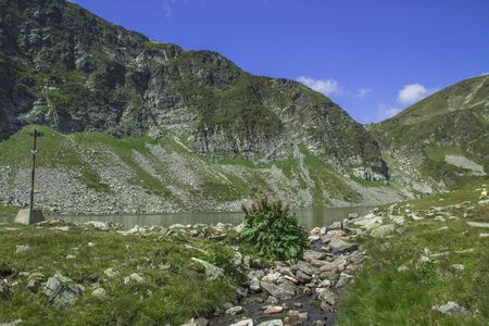 Magnificent summer landscape. Rila lakes, Bulgaria.の写真素材