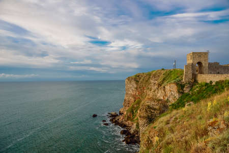 Kaliakra, Bulgaria - June 16, 2015: Magnificent landscape of Fortress Kaliakra, Cape Kaliakra, Bulgariaのeditorial素材