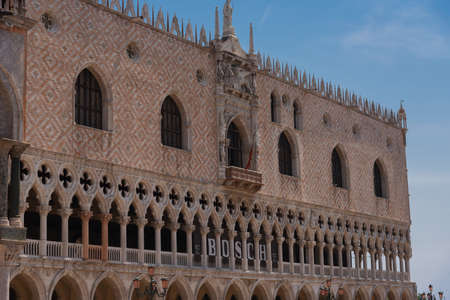 VENICE, ITALY, MAY 23, 2017: Venice cityscape.View of the San Marco Square (Piazza San Marco) and the Doge s Palace.のeditorial素材