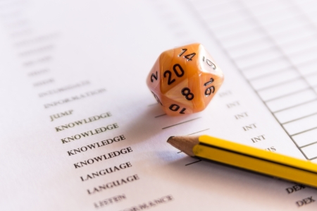 Dices for roleplaying gameの写真素材