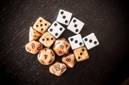 Dices for roleplaying gameの写真素材