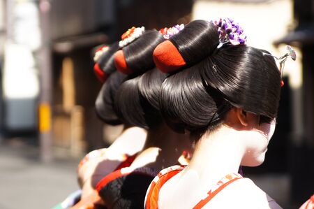 Geishas in Kyotoのeditorial素材
