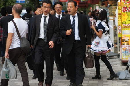 Japanese People in Tokyoのeditorial素材